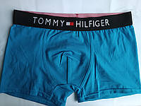 Мужские голубые трусы боксеры Tommy Hilfiger. Мужское белье.