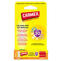 Бальзам для губ зі смаком Тропічних фруктів Carmex Click Stick Tropical SPF30 Blister Pack 4,25 г Стік