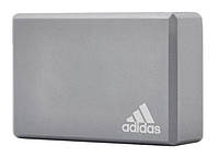 Блок для йоги Adidas Yoga Block сірий Уні 22.8x15.2x7.6 см