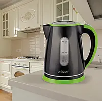Електрочайник MAESTRO MR-058 1,8л чорний с зеленим