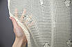 Уцінка! Тюль сітка (3х1,5 м.) "Juli", колір ванільний з коричневим. Код 975т 49-140, фото 3