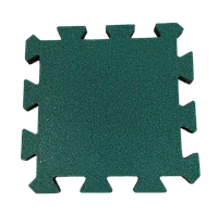 Плитка с резиновой крошки цветная «ПАЗЛ» 455х455х30 мм