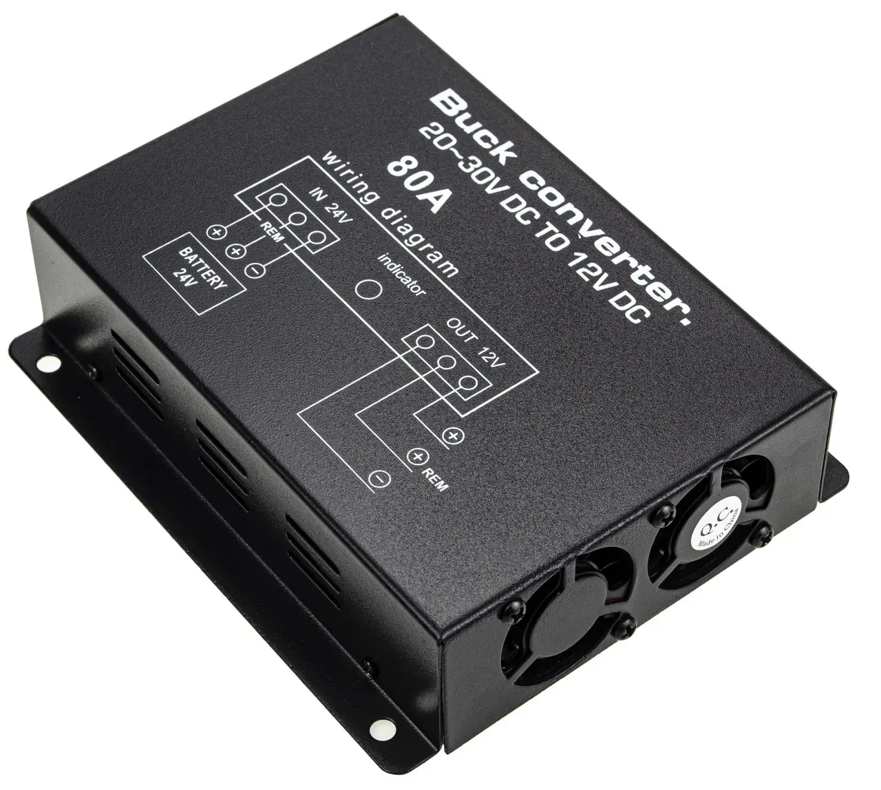 Перетворювач напруги 960W, інвертор автомобільний 24V-12V 80A