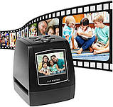 Сканер для фотоплівки та слайдів 35 мм із РК, слайд-сканер 135 негативів, фото 2