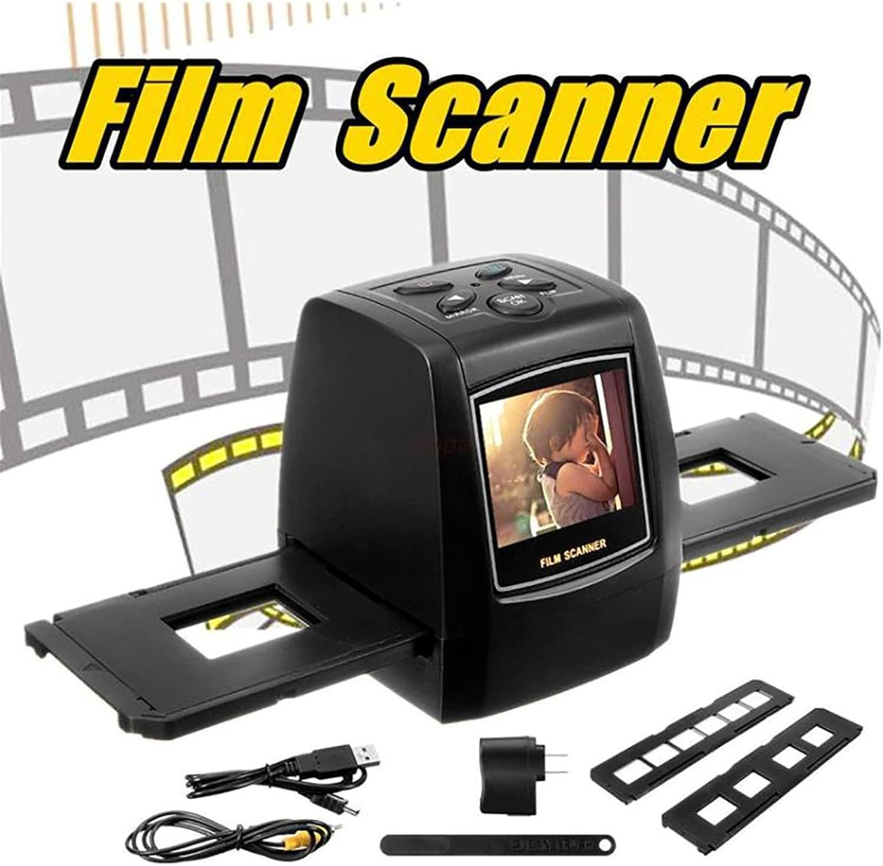 Сканер для фотоплівки та слайдів 35 мм із РК, слайд-сканер 135 негативів, фото 1