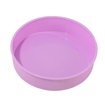 Силіконова форма кругла для випікання (колір в асортименті) d= 25 см, фото 1
