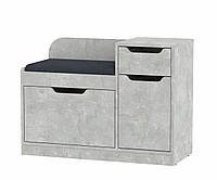 Тумба для взуття ТО-12 ательжє світлий Компаніт, тумба під взуття в передпокій із сидінням