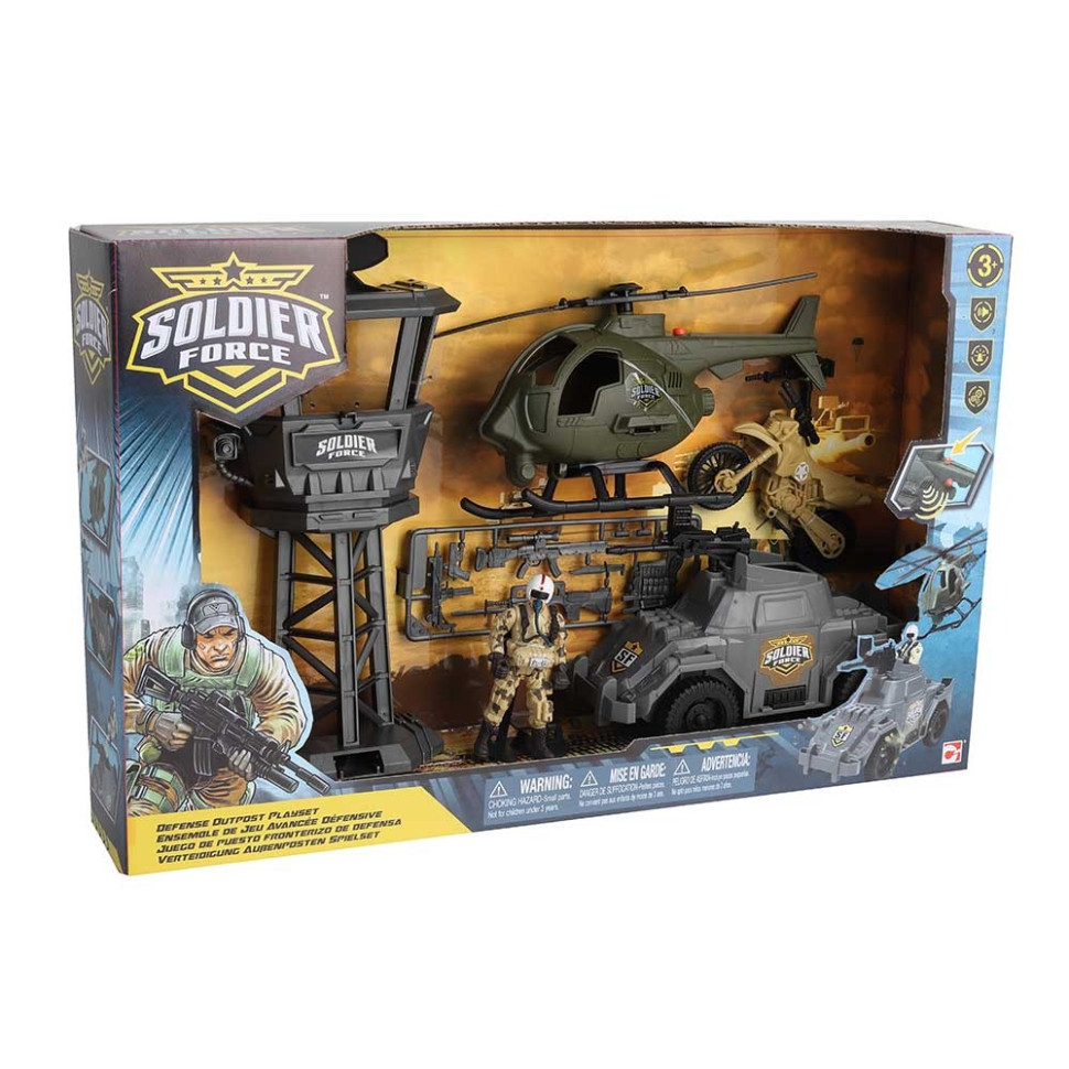 Ігровий набір "Солдати" DEFENSE OUTPOST Chap Mei 545117 зі звуком, Toyman