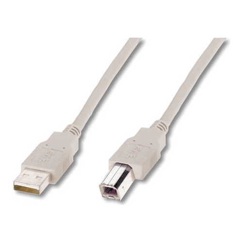 Digitus Кабель USB 2.0 (AM/BM) 3.0м, бежевий