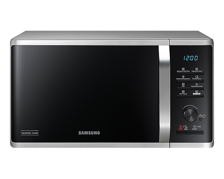 Мікрохвильова піч Samsung MG23K3575AS/UA з грилем