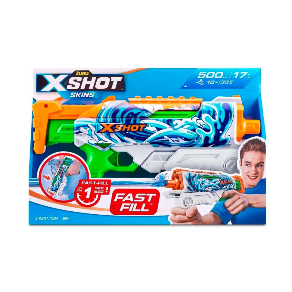 Водний бластер Fast FIill Sins Hyperload Waves X-Shot 11854A об'єм 500 мл, Toyman