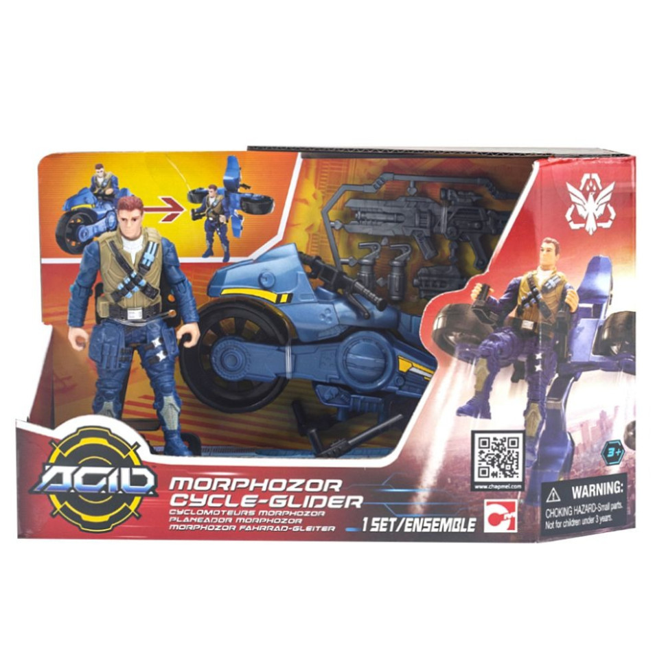 Ігровий набір МорфоЗор Мотопланер A.C.I.D. 535001 зі зброєю, Toyman