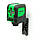Лазерний рівень основлювач 2 площині зелений промінь 75x65x75 мм Protester 1602308, фото 2