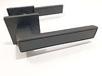 Ручка дверная на квадратном пятаке PARTNER RS 206 MB (черная)