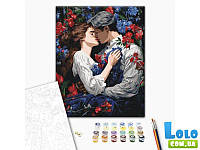 Картина по номерам Поцелуй в цветущем саду, Brushme (40х50 см) (119555)