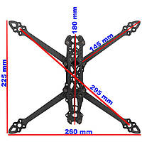 Рама для дрона FPV, Mark4, 7 дюймов, 295 мм, карбоновая