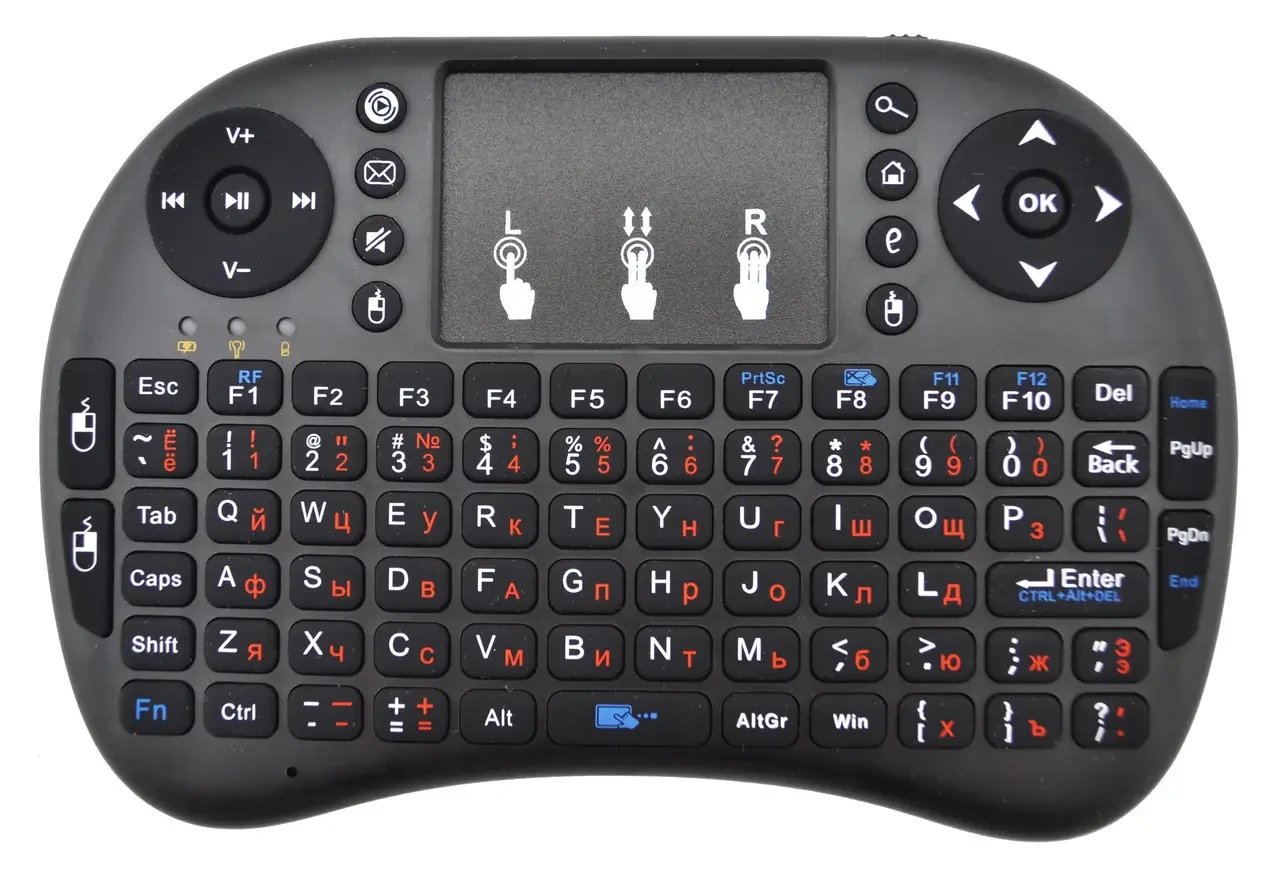 Універсальний мультимедійний пульт з тачпадом Air Mouse I8 2.4G Бездротова міні-клавіатура