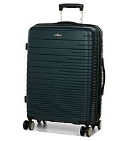 Валіза пластикова MADISSON 33703 середня 66 см темно-зелена