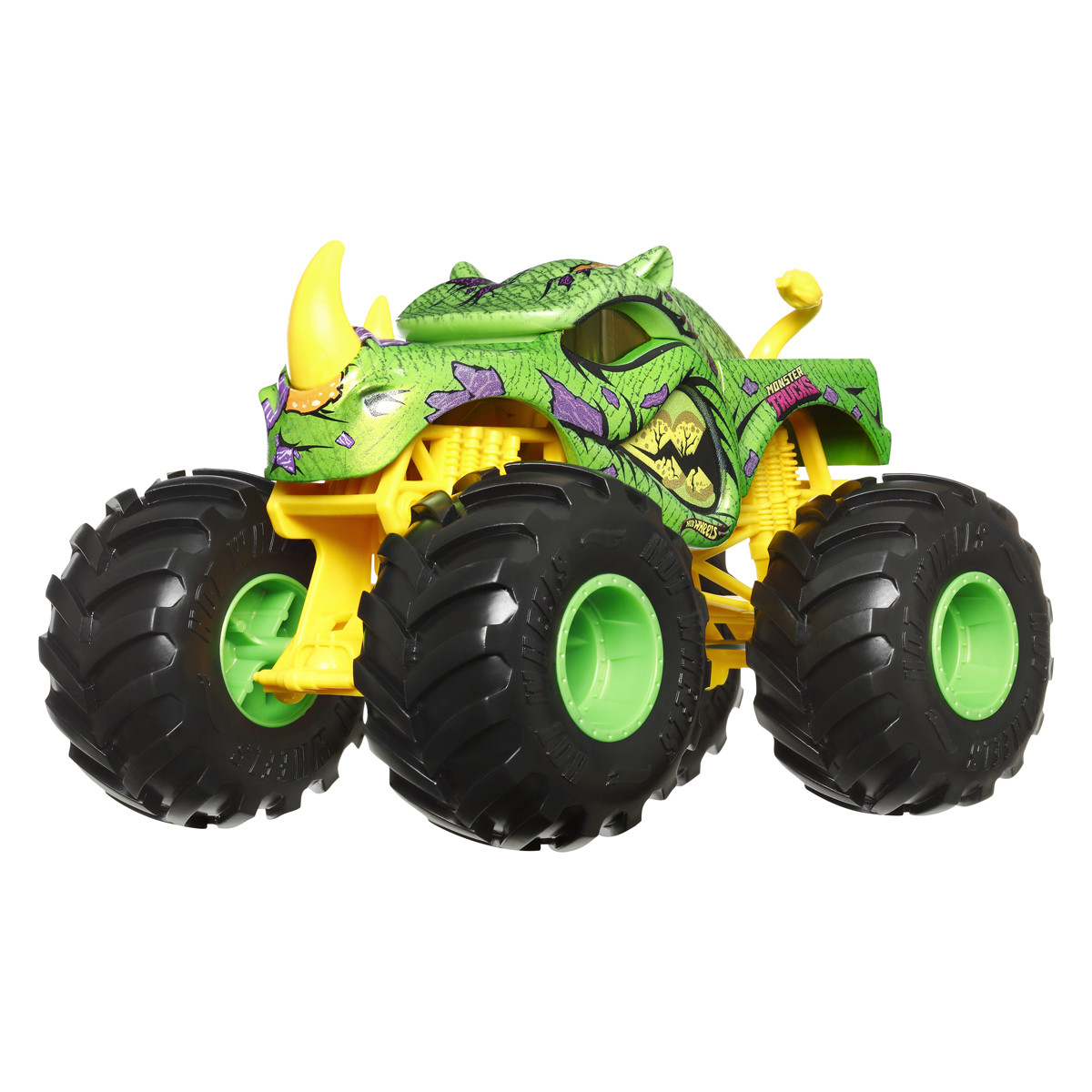 Hot Wheels Monster Trucks Rhinomite носоріг Позашляховик джип 1:24 Vehicle FYJ83