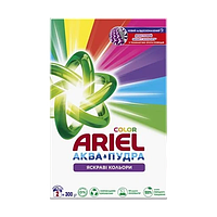 Стиральный порошок Ariel Color Аква пудра 300гр Яркие цвета Автомат