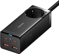 Сетевое зарядное устройство Baseus GaN3 Pro Desktop Powerstrip AC+2U+2C 100W EU With Cable Type-C to Type-C