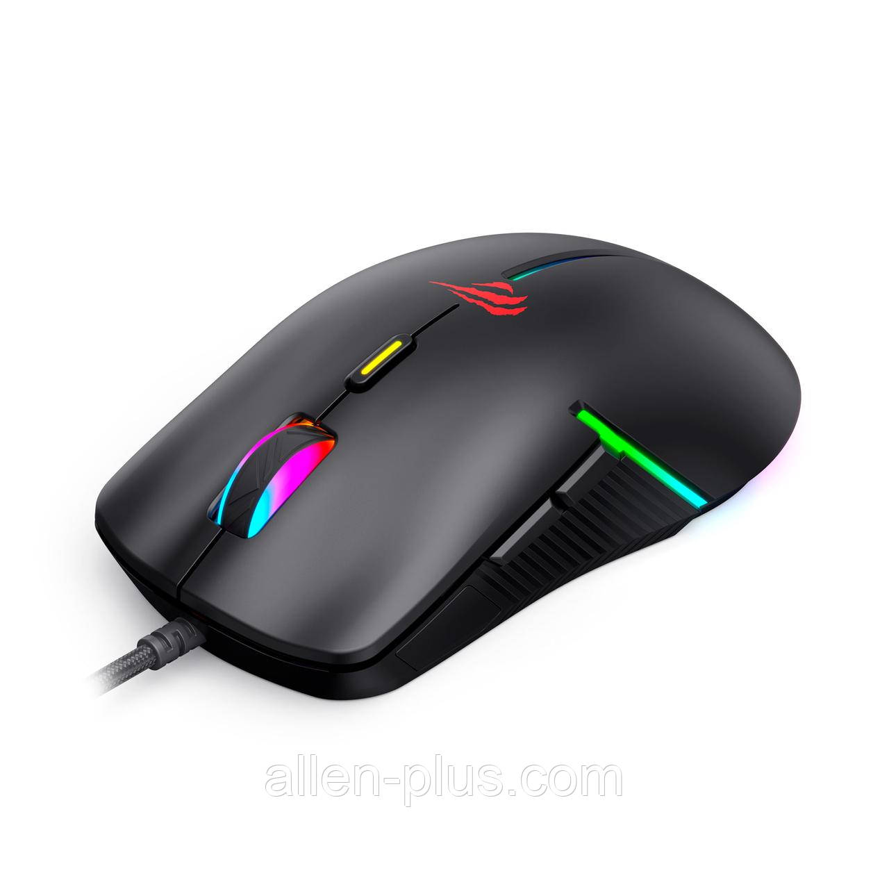 Мышь профессиональная игровая программируемая HAVIT HV-MS1031 RGB Backlit (7200 DPI) GAMING, USB