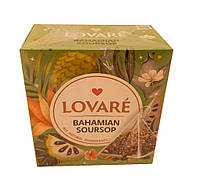Чай Lovare зеленый в пирамидках Bahamian Soursop с ароматом саусепа 15 шт по 2г