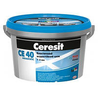 Затирка для плитки Ceresit CE 40 Aquastatic Сталевий світло-сірий, 2 кг