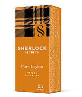 Чорний цейлонський чай Sherlock Secrets Pure Ceylon 25 пакетиків | Чай Річард у новому дизайні
