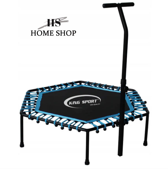 Батут з ручкою 130 см для фітнесу Blue, фото 1