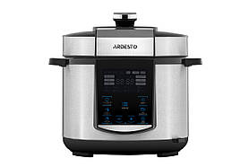 ARDESTO Мультиварка-скороварка MPC-P225, 900Вт, чаша-5л, електр. керування , книга рецептів, нерж.