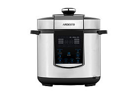 ARDESTO Мультиварка-скороварка MPC-P226, 900Вт, чаша-6л, електр. керування , книга рецептів, нерж.