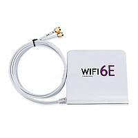 Антенна WiFi 4G LTE 3G универсальная 2.4/5.8GHz двойная 7dBi RP SMA выносная 2м для роутера, модема, репитера