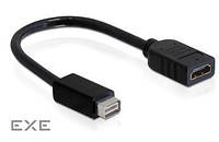 Переходник мониторный HDMI->DVI mini F/ F, 0.2m, HQ, черный (70.06.5252-10)