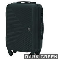 Качественный малый зеленый чемодан на колесах WINGS чемодан маленькый для ручной клади цвет зеленый