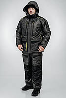 Самый теплый черный зимний костюм-комбинезон Extreme -30°C для зимней рыбалки и охоты