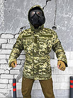 Зимняя тактическая куртка военный бушлат пиксель, Мужская армейская теплая одежда демисезонная куртка L