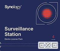 Лицензия Surveillance Station на 4 камеры (LICENSE PACK 4)