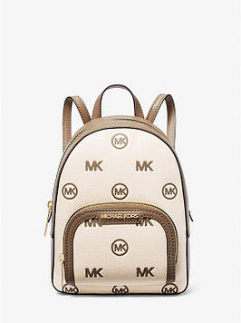 Жіночий рюкзак MICHAEL KORS Jaycee Extra-Small Logo Debossed Convertible Backpack ( бежевий)