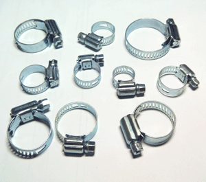 Хомути металеві гвинтові , стяжки.