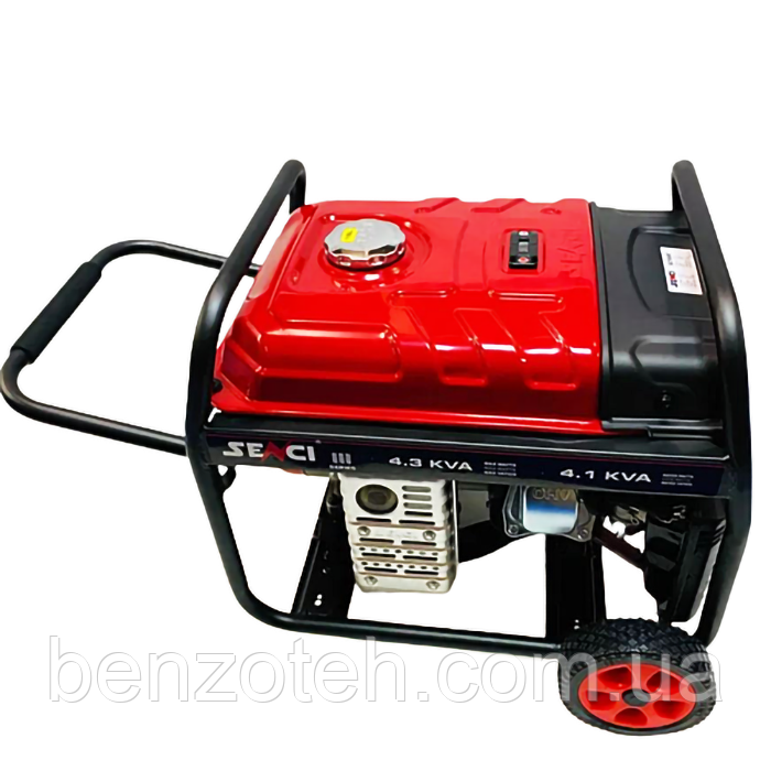 Генератор SENCI SC7000E (потужність 4.1/4.3 кВт, електростартер), фото 1