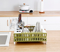 Кухонный органайзер сушилка для посуды настольная Compact dish rack