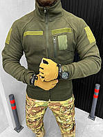 Зимова військова флісовка армійська толстовка на флісі, Тактична кофта ЗСУ чоловічий флісовий одяг