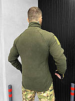 Флісовка армійський чоловічий одяг для ЗСУ, Кофта тактична на флісі олива осінь зима