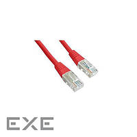 Патч корд Gembird PP12-3M Red Patch cord cat. 5E molded strain relief 50u" plugs, 3 mete (PP12-3M/R)