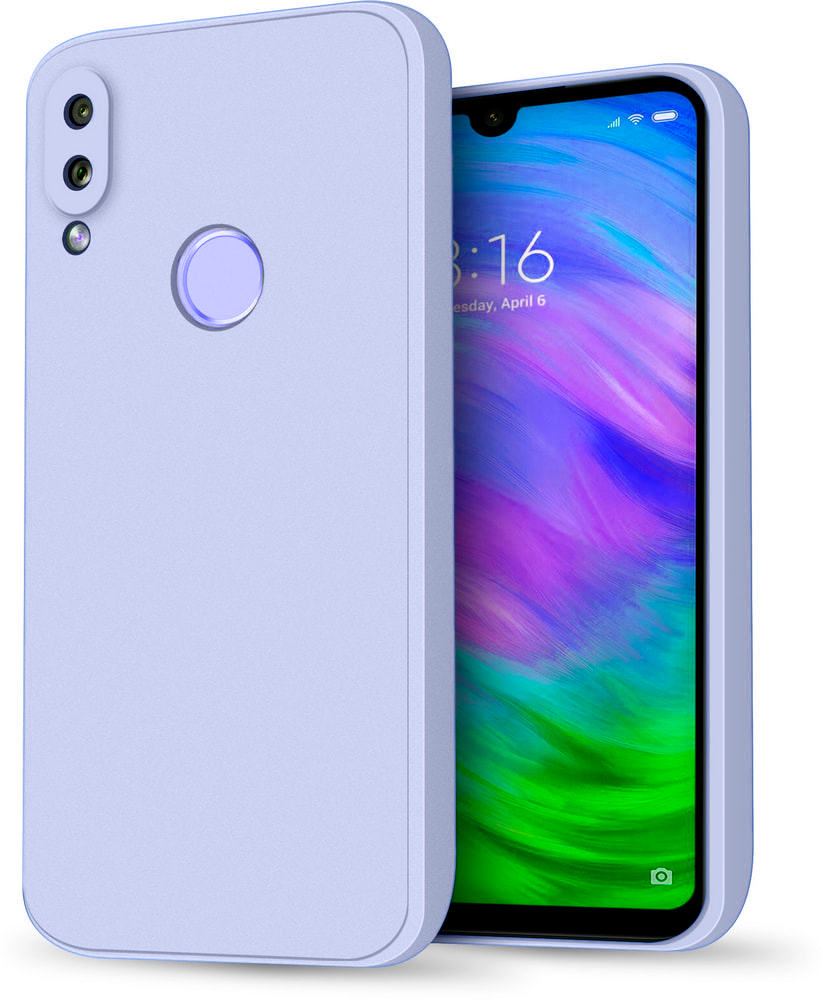 Силіконовий чохол SLIM на Xiaomi Redmi Note 7 / 7 Pro Lilac (закрита камера)