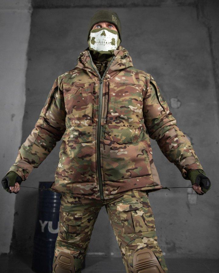 Армійська куртка з водовідштовхувальним просоченням, Тактична куртка на зиму мультикам одяг для ЗСУ
