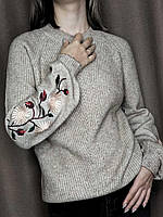 Джемпер вишиванка з вишивкою на рукаві, фото 9