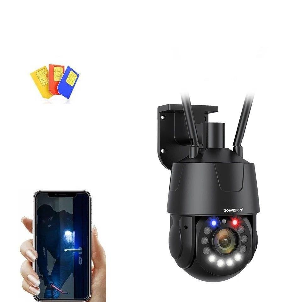 Зовнішня 8 Mp поворотна 30X Zoom з sim-картою камера Boavision HXQ5H8MP-4G. Camhi Pro, фото 1