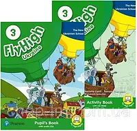 Fly High 3 UKRAINE edition, Pupil's book + Activity Book + Audio Підручник + Зошит англійської мови